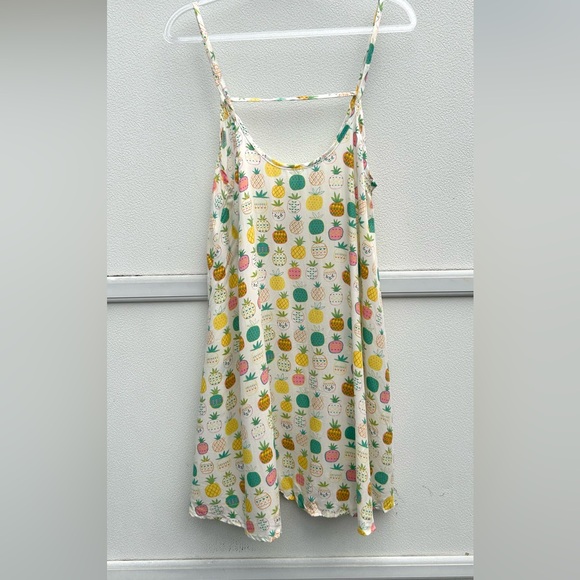 Natural Life Dress Women M Pineapple Print Lightweight Flowy Vacation Cover Up - Picture 6 of 10